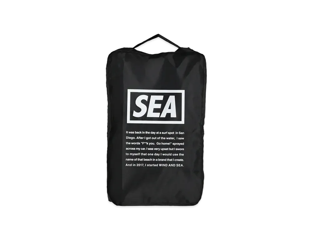 WIND AND SEA WDS TRAVEL POUCH (MEDIUM) "Black"