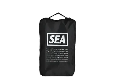 WIND AND SEA WDS TRAVEL POUCH (MEDIUM) "Black"