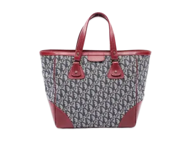 Dior Trotter Tote Bag "Navy/Red"