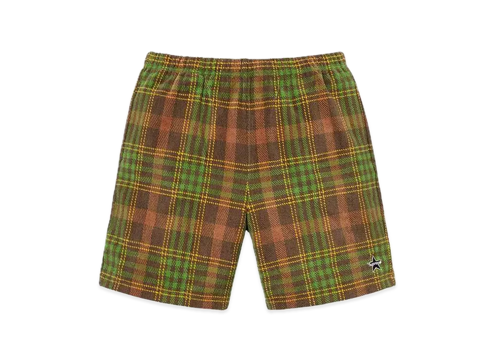 Supreme Plaid Velour Short "Brown"