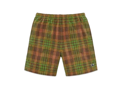 Supreme Plaid Velour Short "Brown"