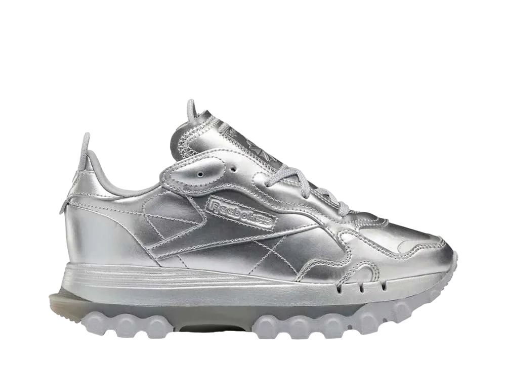 カーディービー × リーボック ウィメンズ クラシックレザー "シルバー メタリック"
