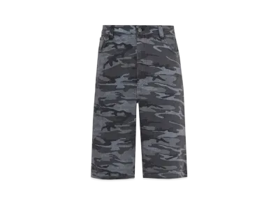 BALENCIAGA Camouflage Denim Shorts