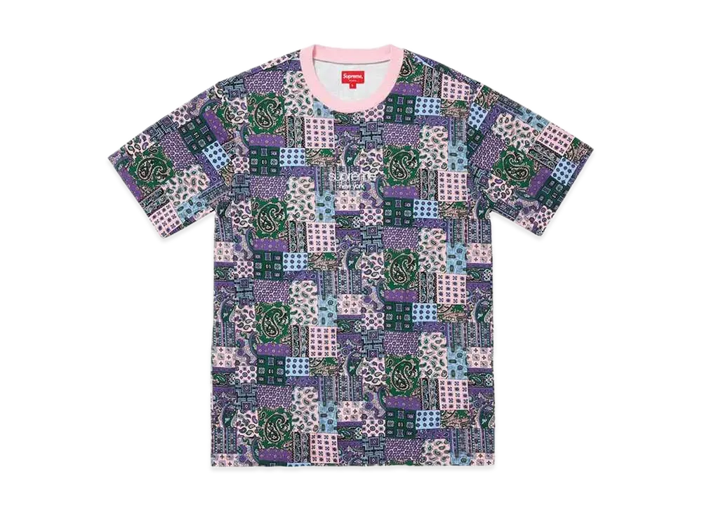  Supreme Patchwork Paisley S/S Top "Pink"