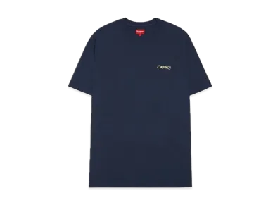Supreme Washed Handstyle S/S Top "Blue"