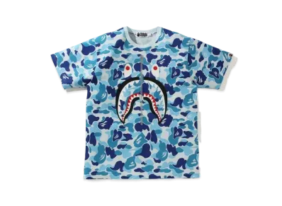 A BATHING APE BIG ABC CAMO SHARK TEE "Blue"