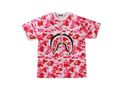 A BATHING APE BIG ABC CAMO SHARK TEE "Pink"