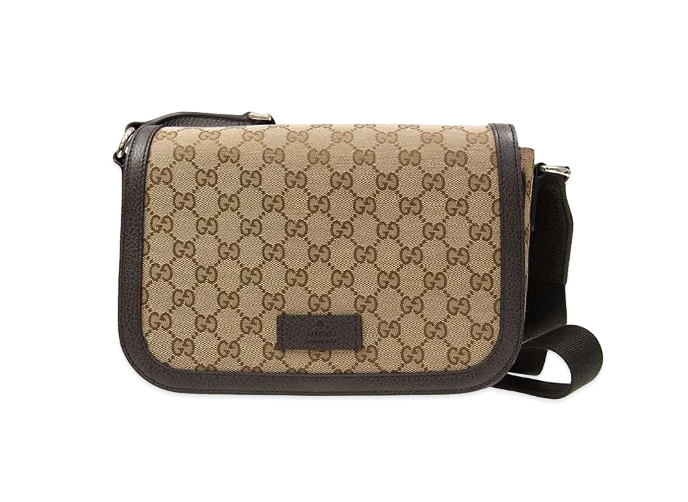 GUCCI GG Canvas Shoulder Bag "Beige"