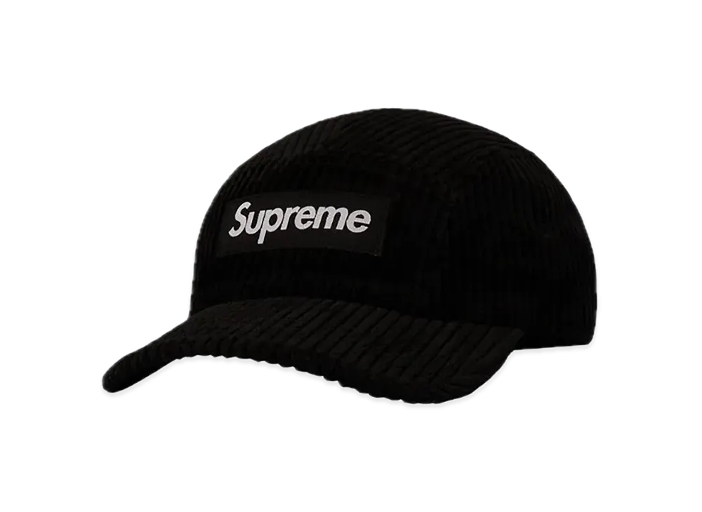 Supreme Corduroy Camp Cap "Black"