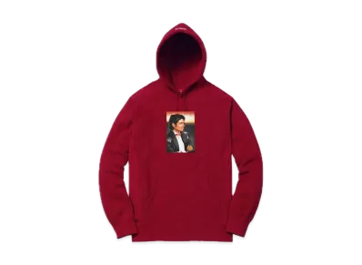 Supreme Michael Jackson Hooded Sweatshirt "Cardinal"