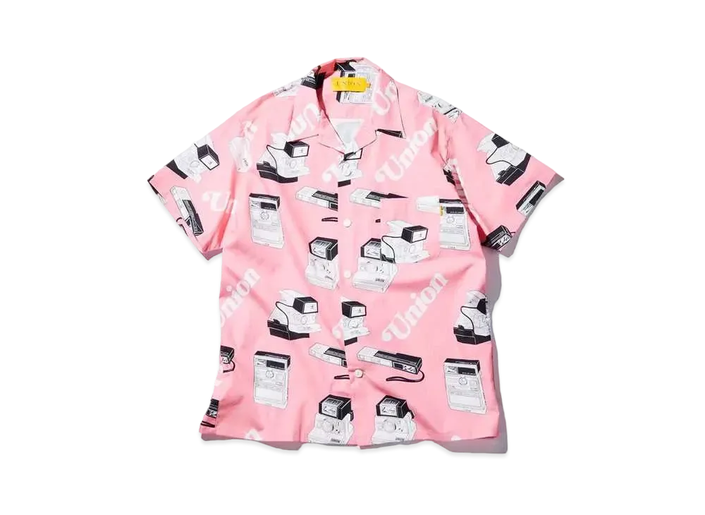 UNION SNAPSHOT WOVEN S/S SHIRT "Pink"