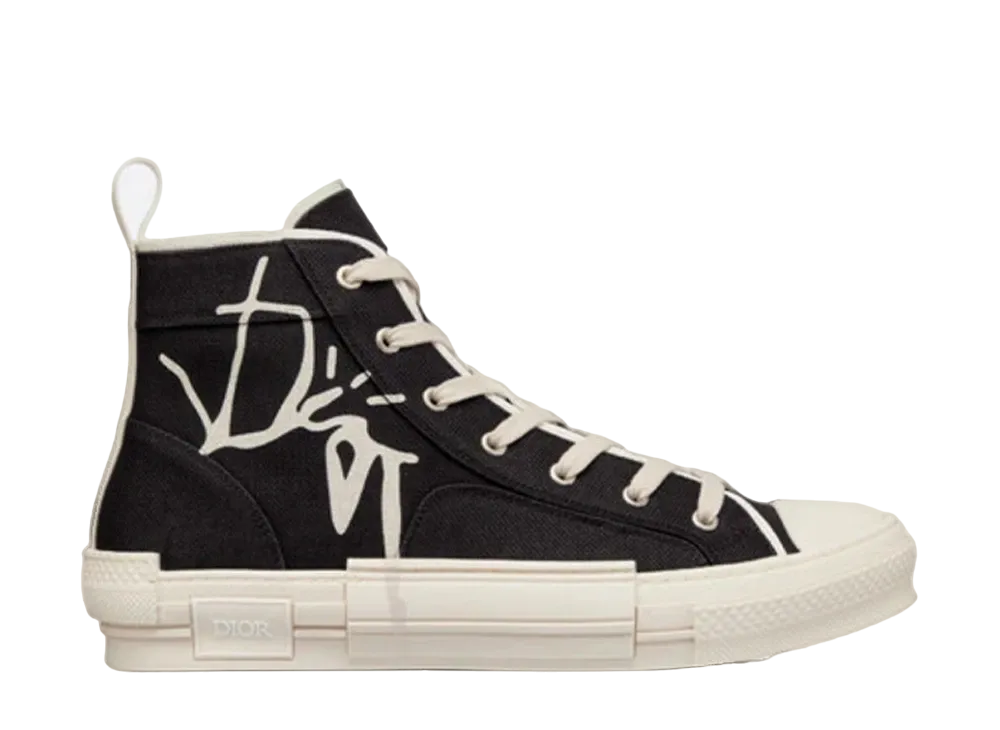 カクタス ジャック × ディオール B23 ハイトップスニーカー "ブラック"