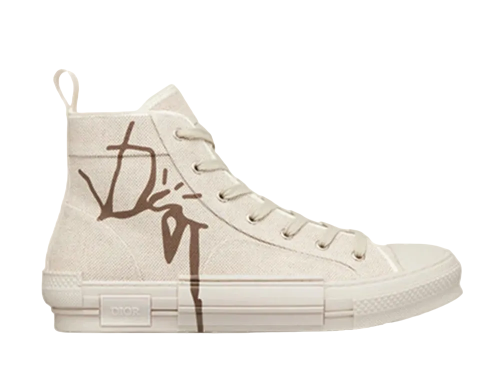 カクタス ジャック × ディオール B23 ハイトップ スニーカー "クリーム"