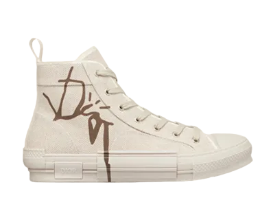 Cactus Jack × Dior B23 High Top Sneakers "Cream"