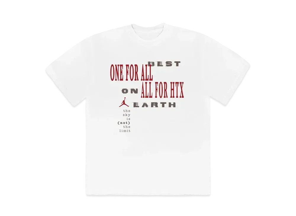 Travis Scott Cactus Jack x JORDAN BEST ON EARTH TEE "White"