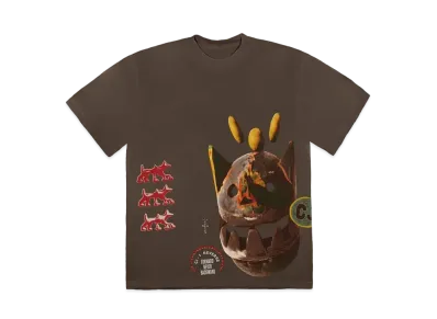 Travis Scott Cactus Jack NEVER BACKWARD TEE "Dark Brown"