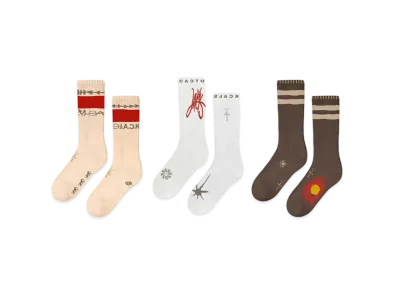 Travis Scott Cactus Jack REVERSE JACK SOCKS TRIO "Multi"