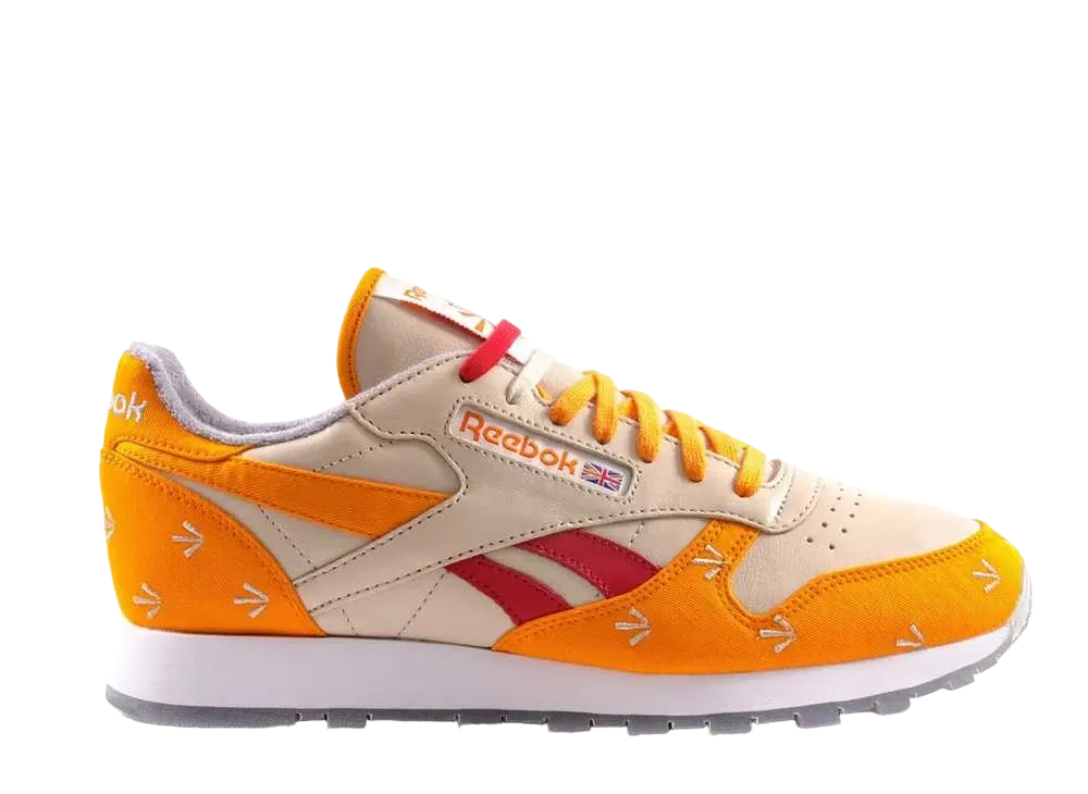 リーボック クラシックレザー 30th アニバーサリー "グレイ ワーニート ボーン オレンジ"