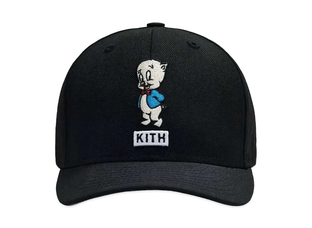 Kith x Looney Tunes x New Era Porky 59Fifty Cap "Black"