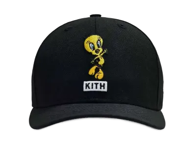 Kith x Looney Tunes x New Era Tweety 59Fifty Cap "Black"