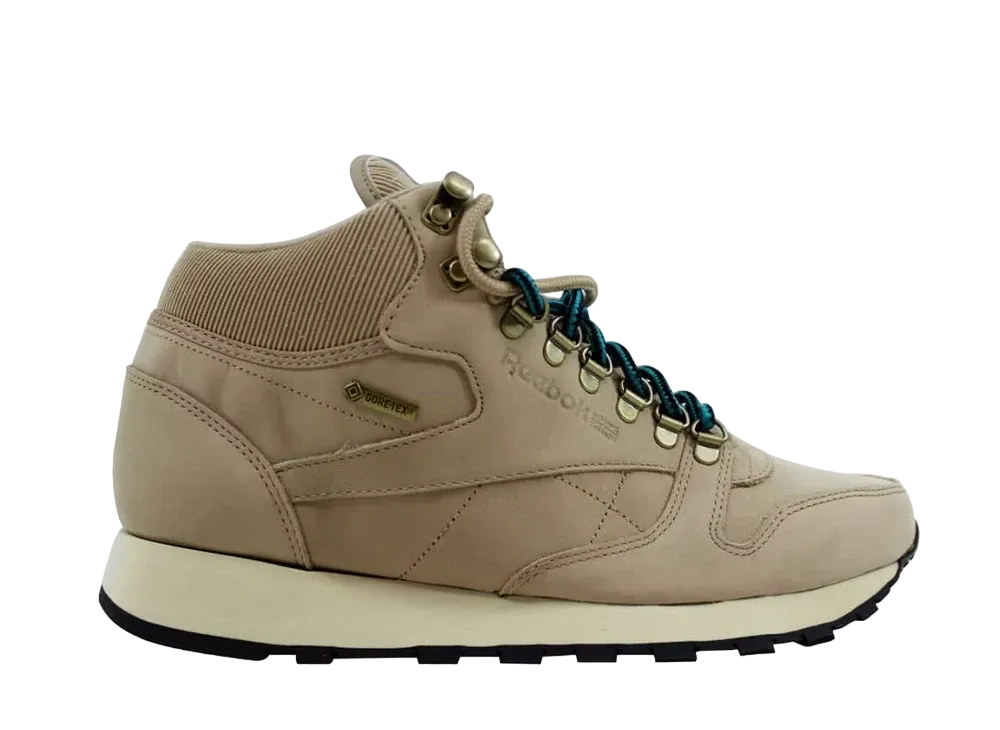 リーボック クラシックレザー ミッド ゴアテックス "キャンバス/ペイパーホワイト ジェム ブラック"