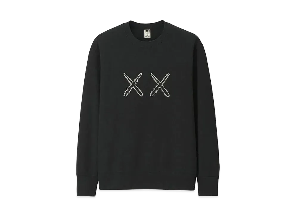 ユニクロ  x カウズ x セサミ ストリート XX スウェットシャツ "ブラック"