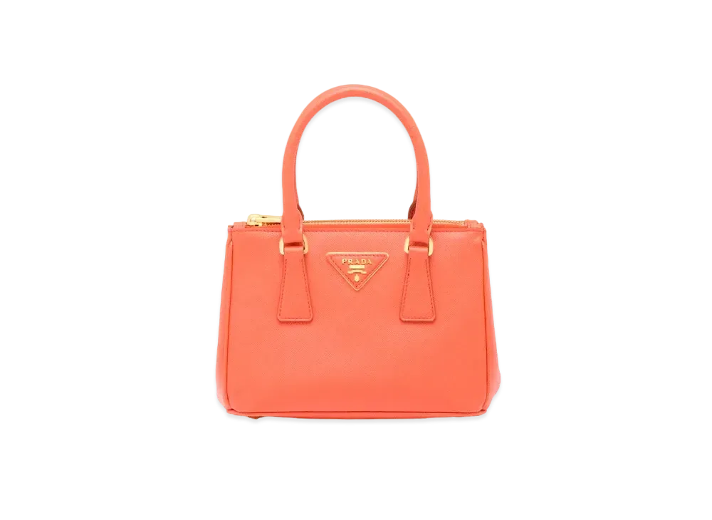 Prada Galleria Saffiano Leather Mini Bag "Orange"