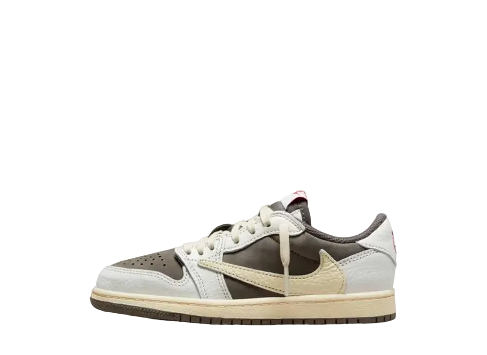 Travis Scott × Nike PS Jordan 1 Low OG SP "Reverse Mocha/Sail and Ridgerock"