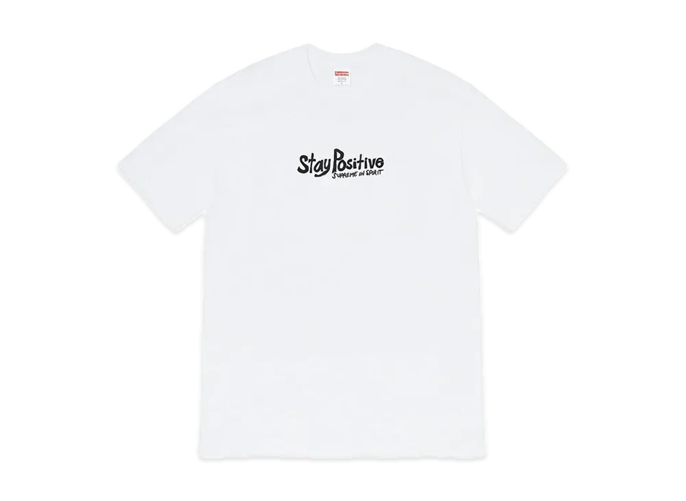 Supreme Stay Positive Tee "White"