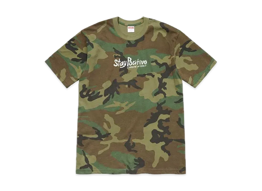 Supreme Stay Positive Tee "Woodland Camo"