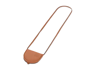 LOEWE Mini Heel Pouch In Soft Calfskin "Tan"
