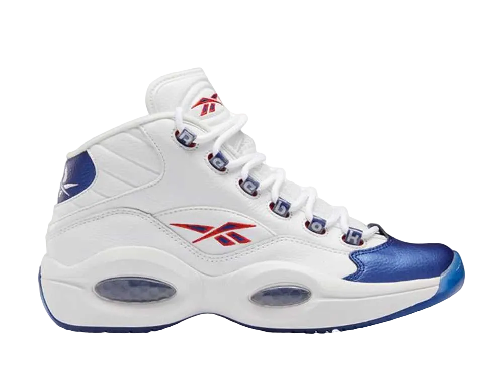 Reebok Question Mid "Footwear White/Classic Cobalt/Clear"