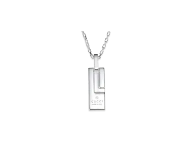 GUCCI G Motif Necklace "Silver"