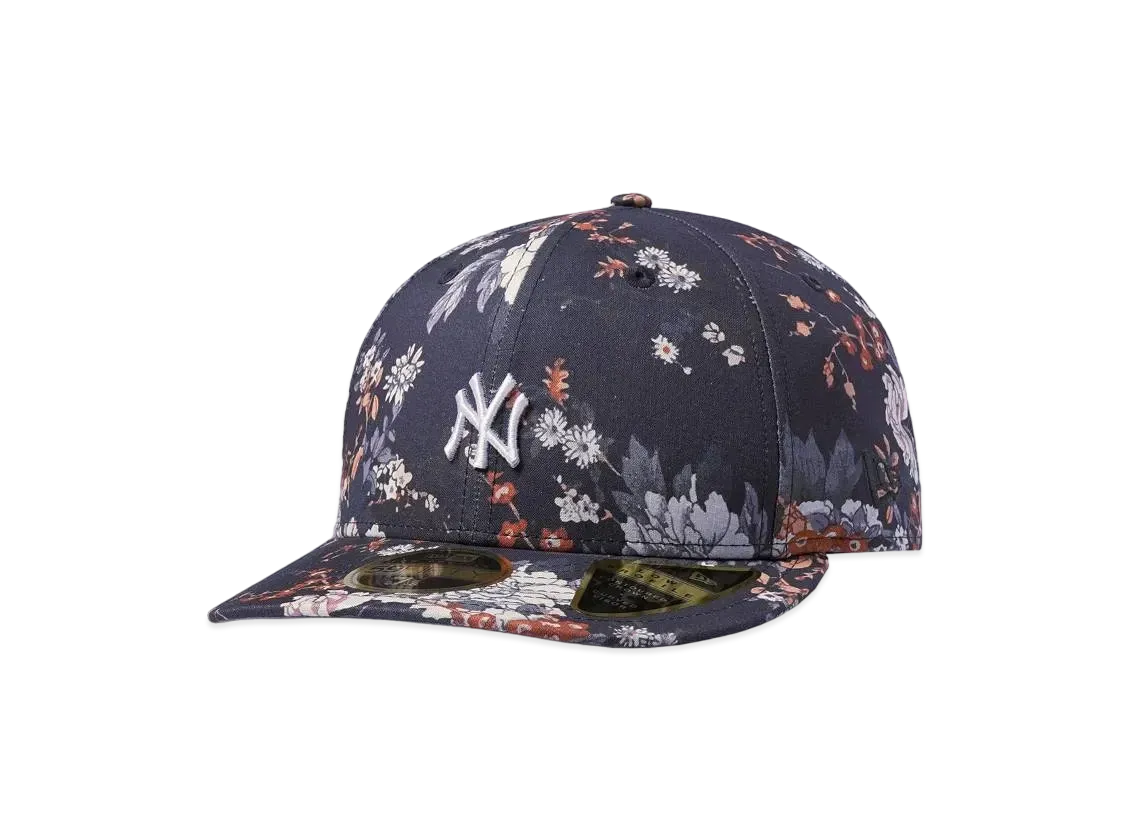 Kith New Era & Yankees Tapestry Floral 59FIFTY Low Profile Cap "Nocturnal"