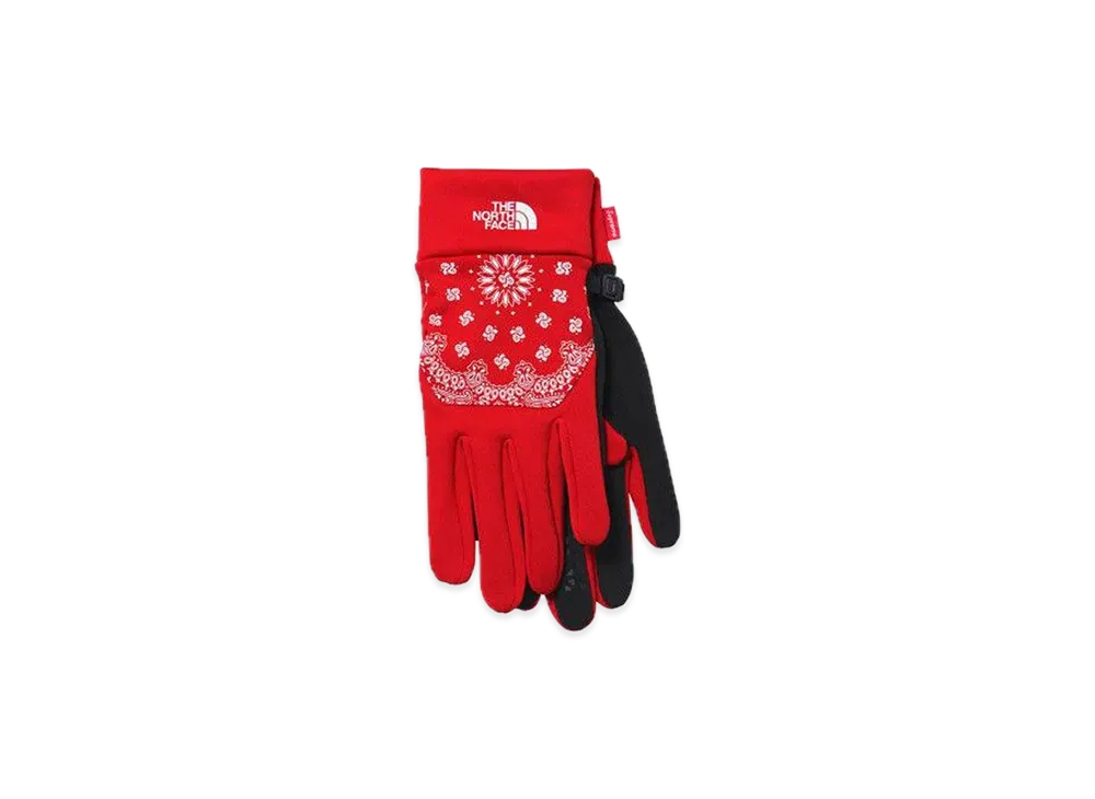 Supreme The North Face Bandana Etip Glove "Red"