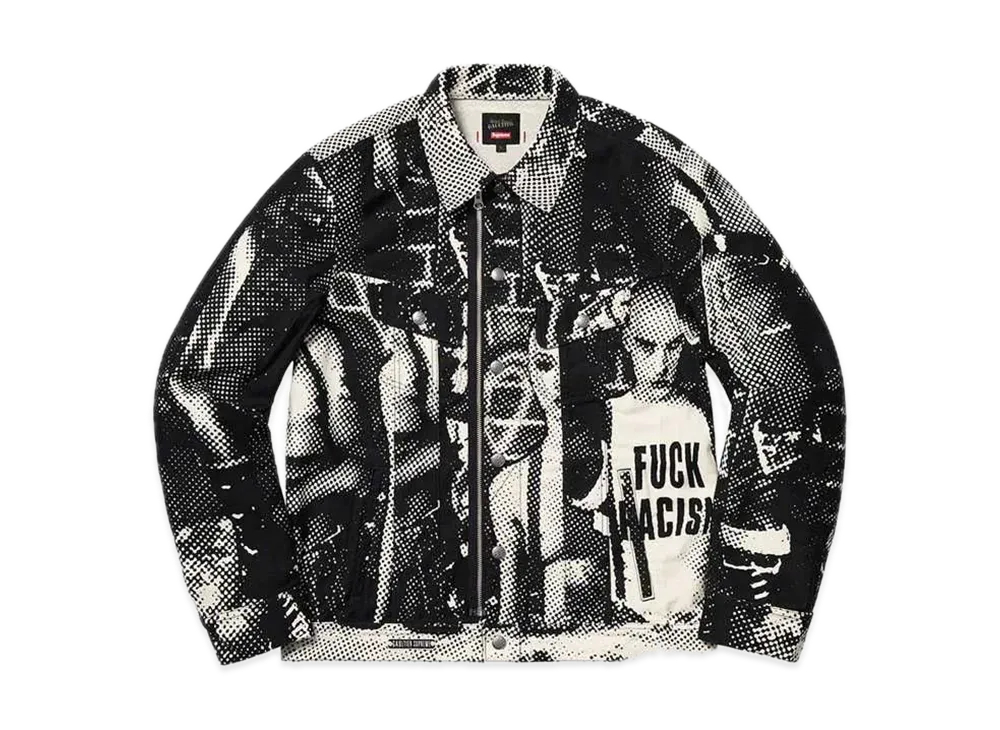 Supreme Jean Paul Gaultier Fuck Racism Trucker Jacket "Black"