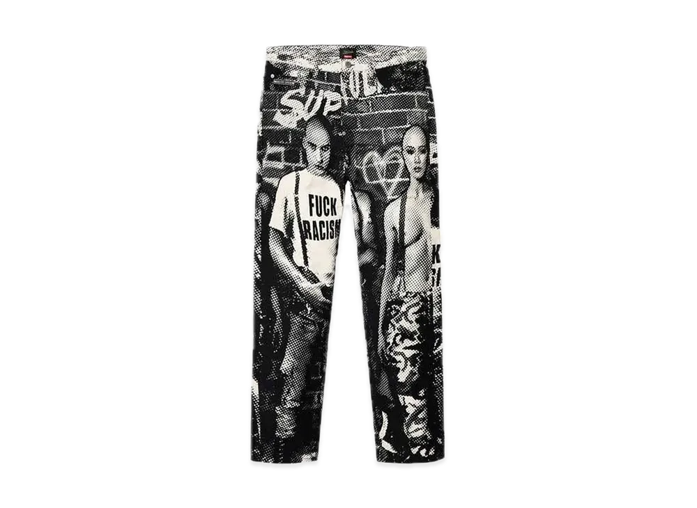 Supreme Jean Paul Gaultier Fuck Racism Jean "Black"