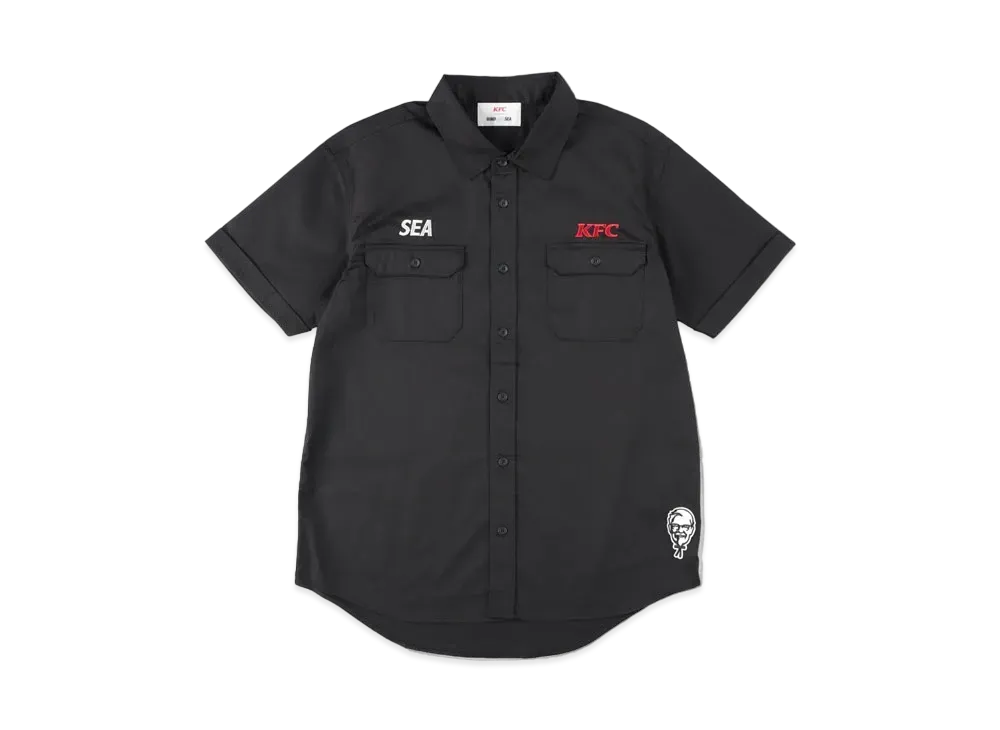 WIND AND SEA x KFC WORK SHIRT "Black"
