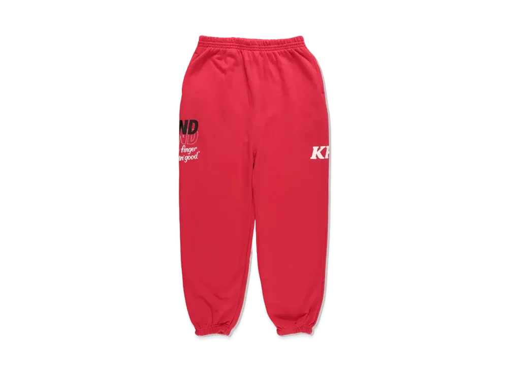 WIND AND SEA x KFC SWEAT PANTS "Red"