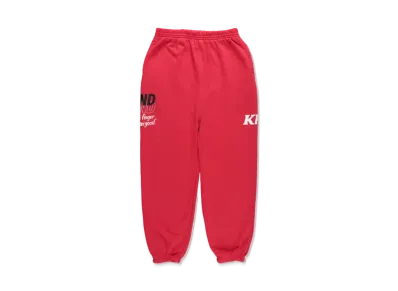WIND AND SEA x KFC SWEAT PANTS "Red"