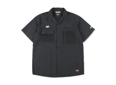 WIND AND SEA x NANGA NYLON TUSSER SHIRT "Black"