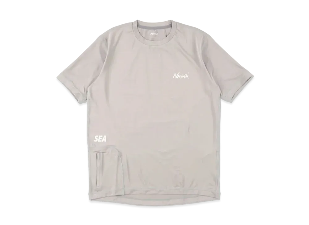 WIND AND SEA x NANGA SHORT SLEEVE RASH GUARD "Gray"