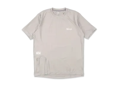 WIND AND SEA x NANGA SHORT SLEEVE RASH GUARD "Gray"