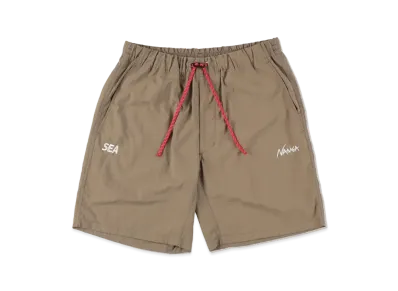WIND AND SEA x NANGA NYLON TUSSER SHORTS "Mocha "