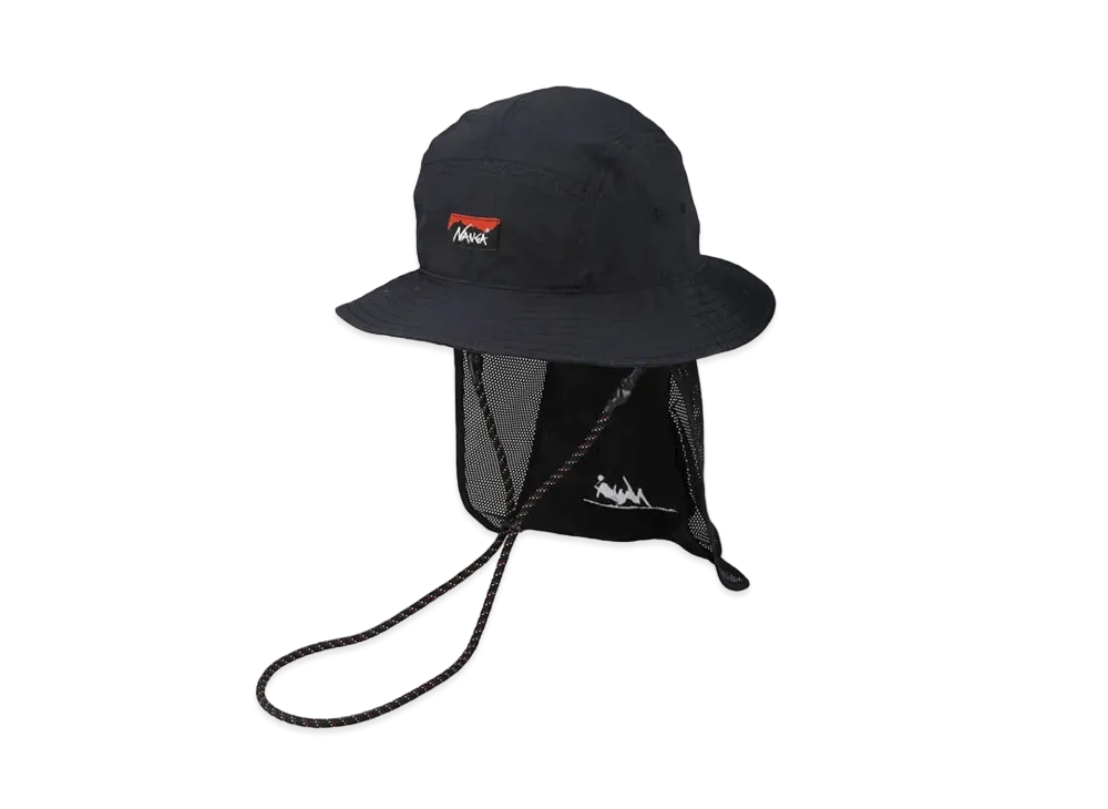 WIND AND SEA x NANGA NYLON TUSSER HAT "Black"