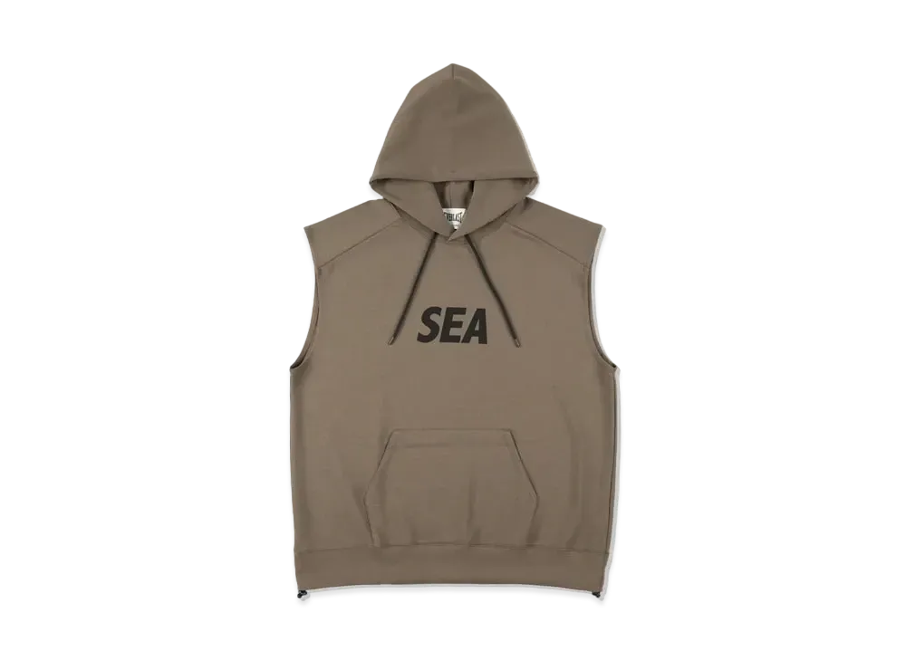 WIND AND SEA x EVERLAST NO SLEEVE HOODIE "Olive"