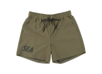 WIND AND SEA x EVERLAST NYLON SHORTS "Olive"