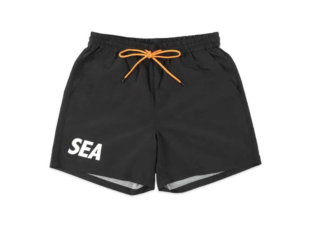 WIND AND SEA x EVERLAST NYLON SHORTS "Black"