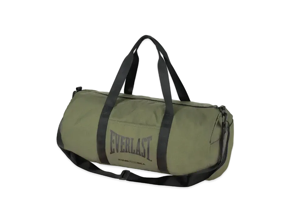 EVERLAST×WIND AND SEA コラボ ダッフルバッグ ボストン 緑 WIND AND SEA x EVERLAST NYLON DRUM BAG 