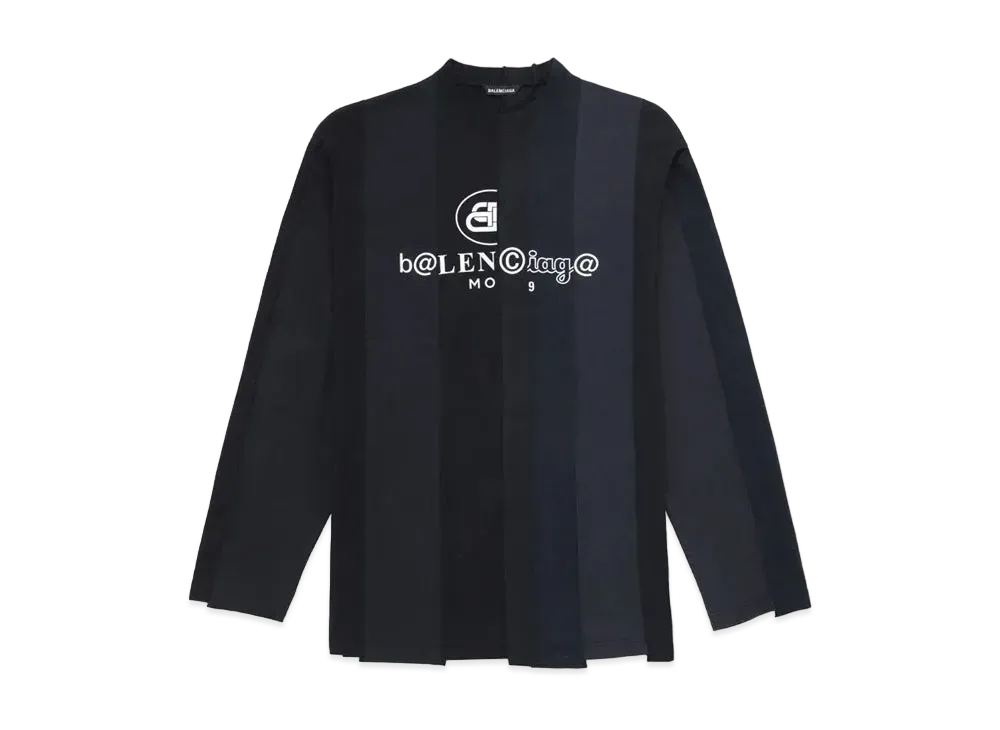 Balenciaga Cut-Up Long Sleeve T-shirt "Black"